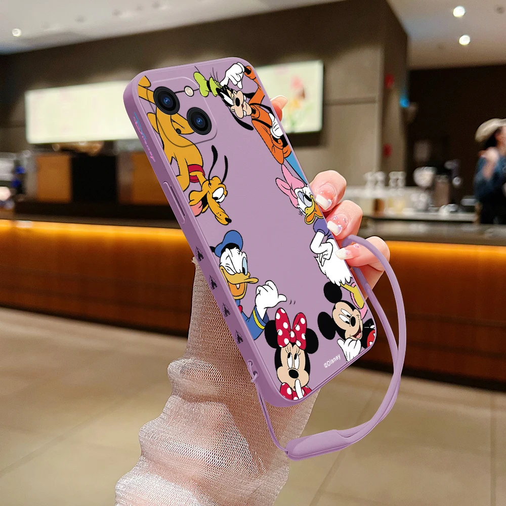 Family Cute Mickey Minnie Phone Case For Huawei P50 P40 P30 P20 Nova 10SE 9 9SE Mate 40 30 20 Pro Lite P Smart 2021 Y7A Cover