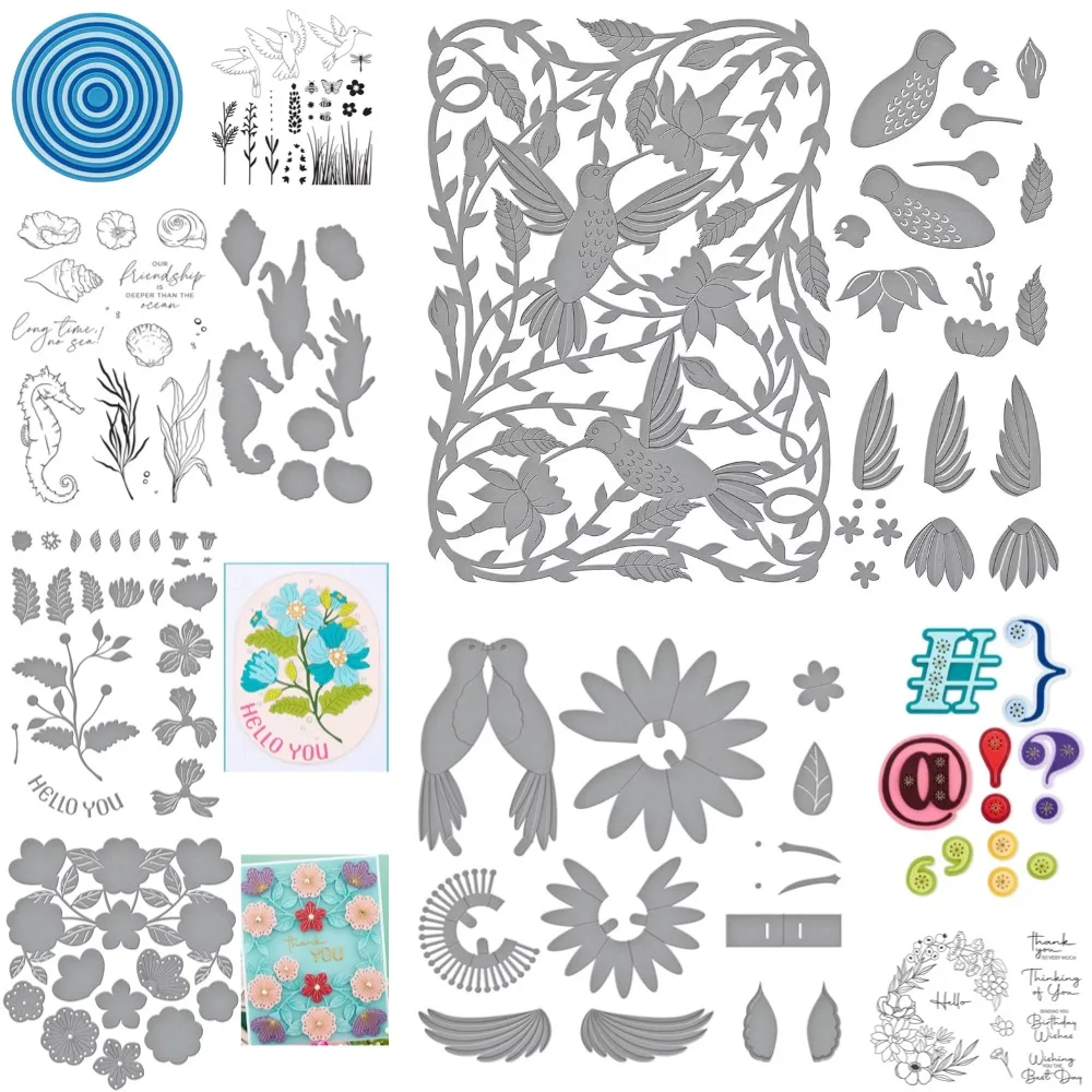 

new butterfly and bird Metal Cut dies and Stamps for DIY Scrapbooking Photo Album Embossing Decorative Paper Cards butterfly