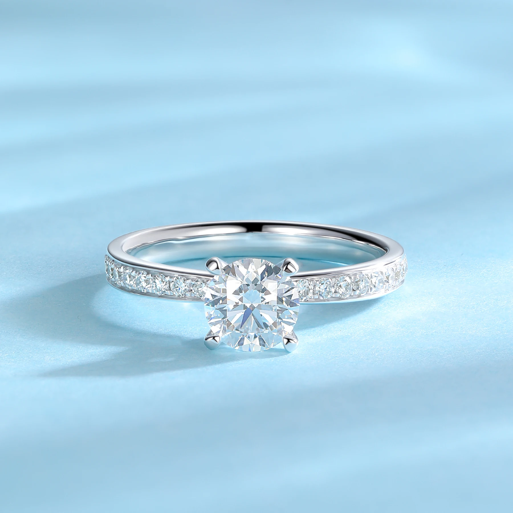 

Lab Grown Diamond Engagement Ring 1.56cttw D Color VVS Clarity 4 Prong Solitaire 9k Gold Promise Anniversary Wedding Rings