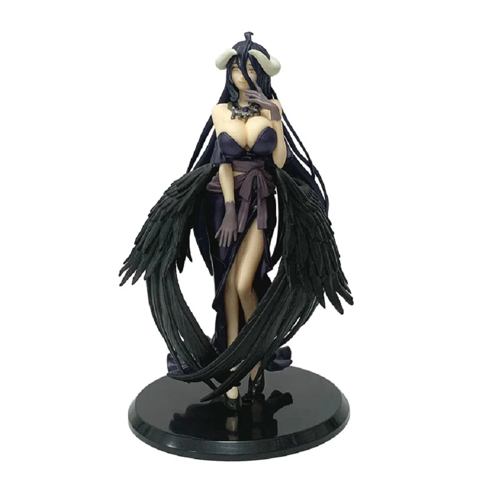 18 cm Overlord Anime Figuur Albedo Armor Design Party Dress Serie Actiefiguur PVC Bureau Decoratie Collectie Model Speelgoed Cadeau