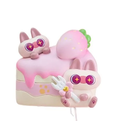 سيام القط الفول لصق الذواقة سلسلة الثلاجة ملصق راتينج لطيف براعة عالية الجودة صندوق أعمى الديكور لعبة الهدايا #5