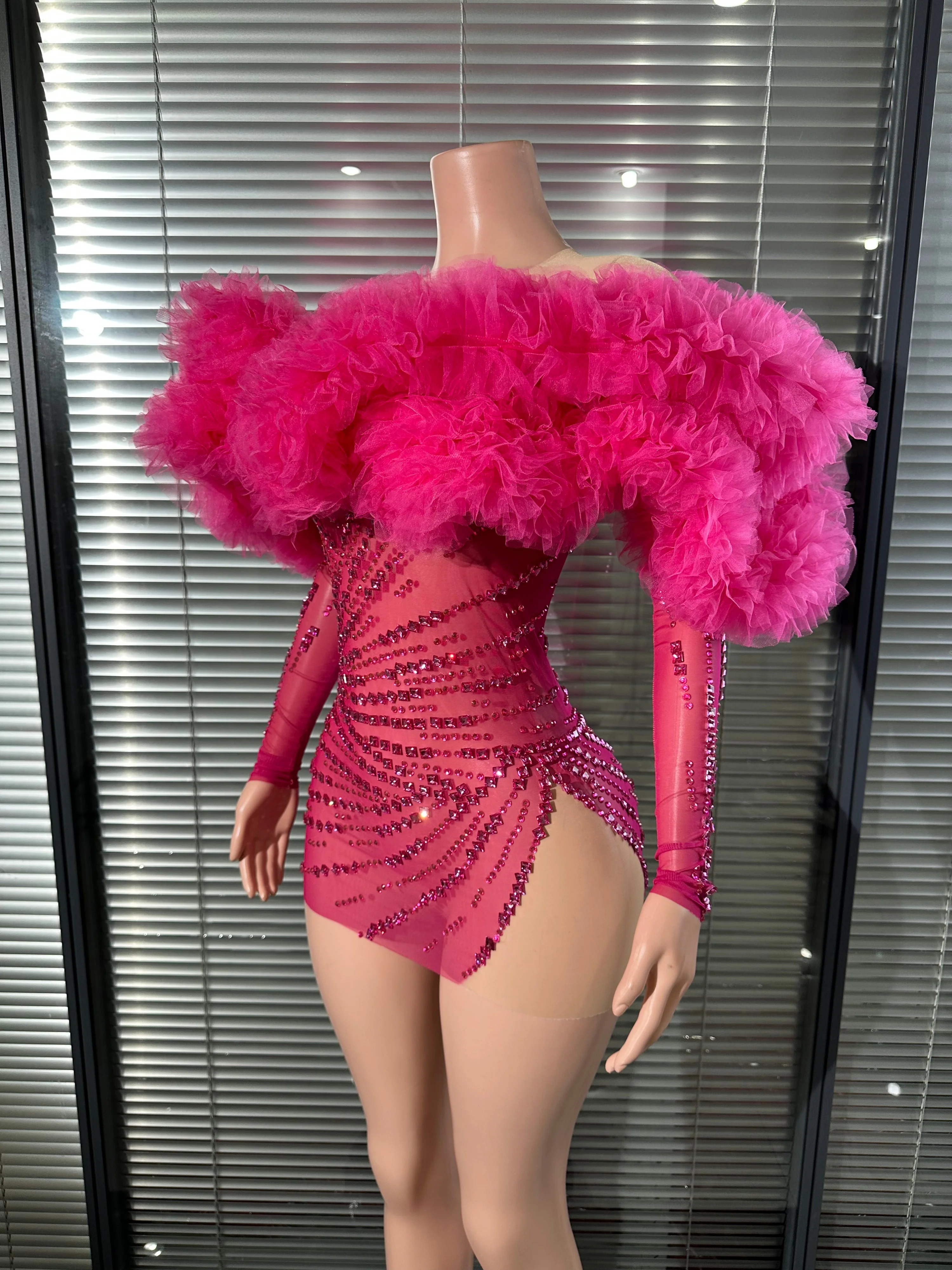 Göz alıcı Şeffaf Örgü Taklidi - Sexy Mesh Sheer Bodycon Dress incelemesi ve fiyatı