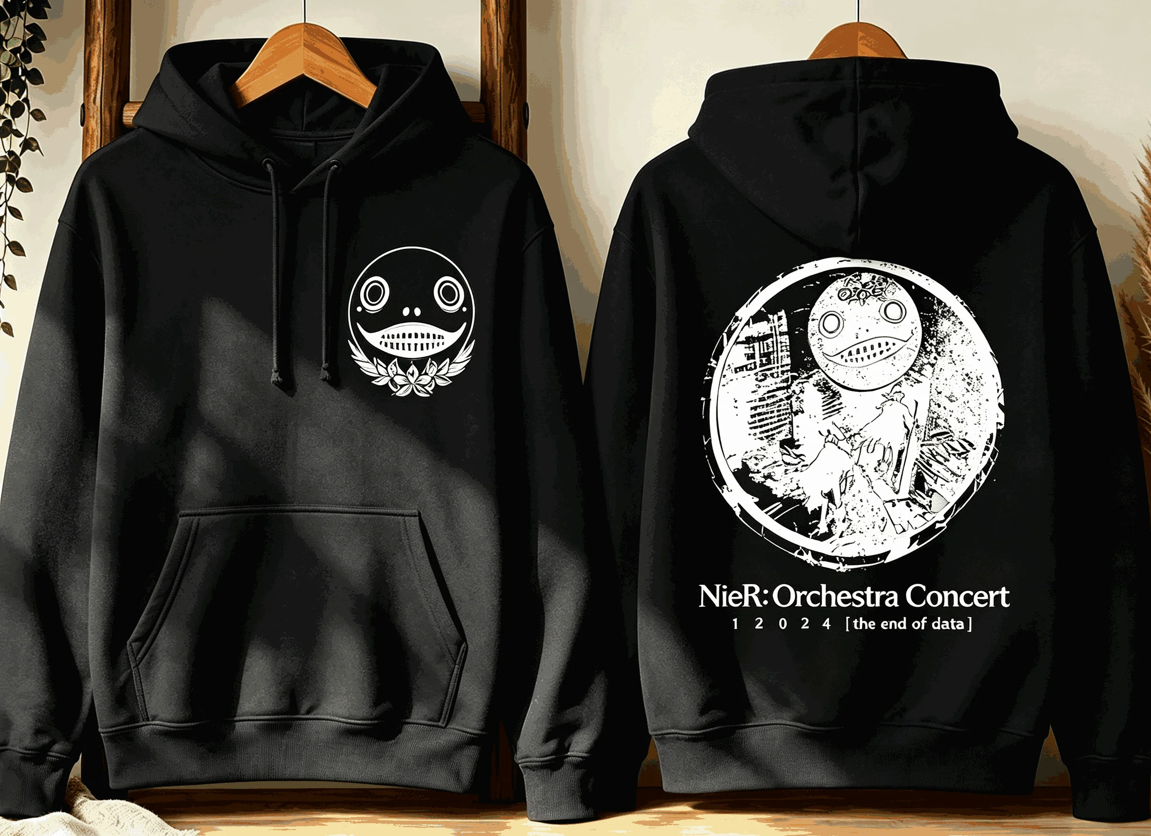 Nier Automata Graphic Print hoodies Women Men Oversized Unisex sweatshirt Sports Graphic Comfortable Fashion Hip Hop Couples top