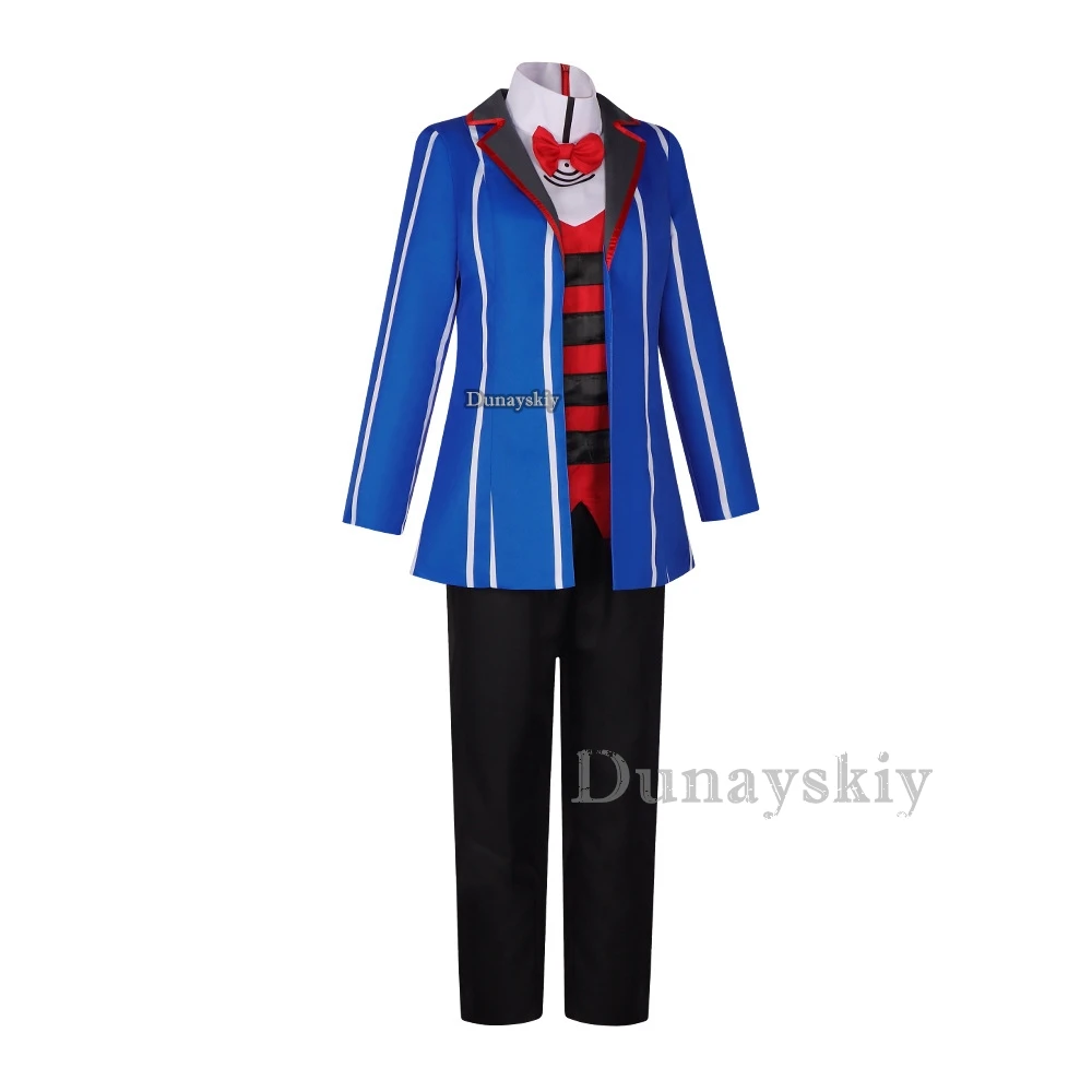 Costume de Cosplay Hôtel Tyx pour Homme, Uniforme Imbibé, Tenue d'Halloween, Carnaval, Noël, Bleu Rouge