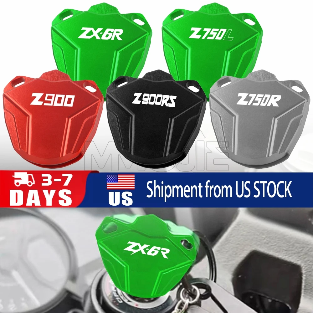 

FOR KAWASAKI Z750L Z750R Z900 Z900RS ZX6R 2022-2024 2025 2026 Motorcycle Accessories Key Cover Cap Keys Case Shell Protector