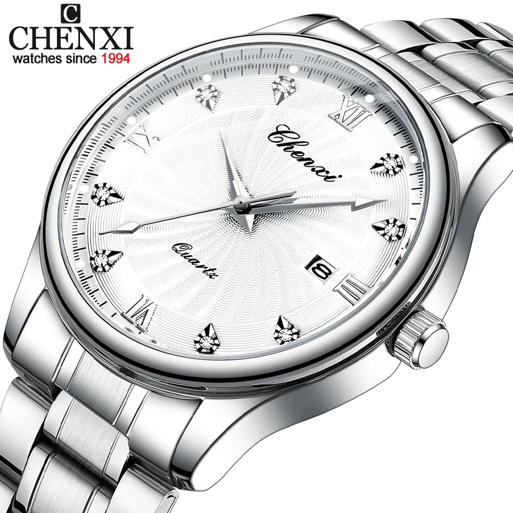 

CHENXI Fashion Luxury Man Watch Business Waterproof Luminous Date Men Watch Stainless Steel Quartz Men's Watches