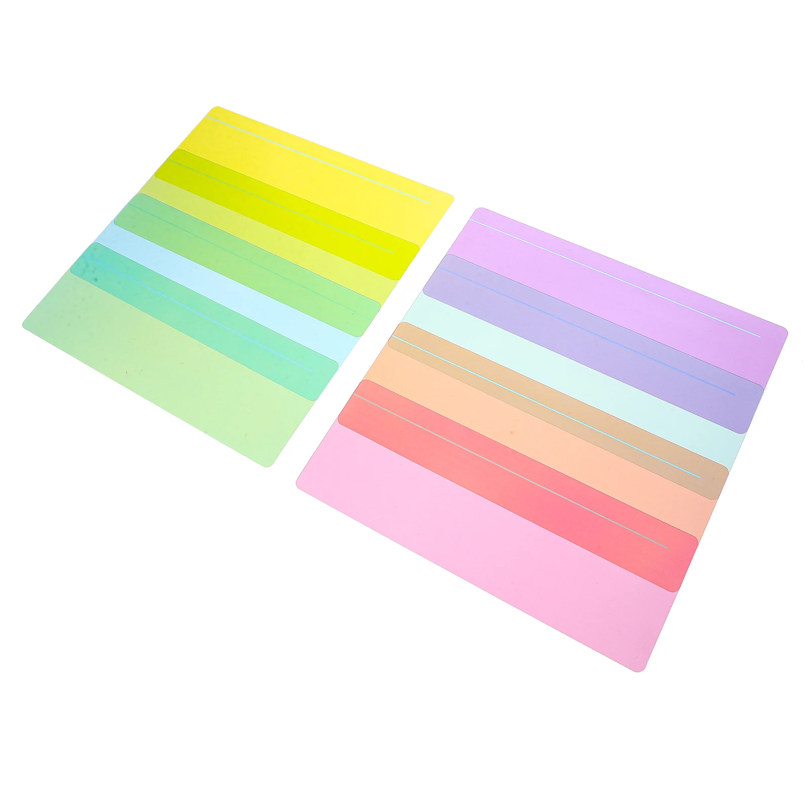 

8pcs Horizontal Bookmark Highlighter Strips Reading Tool Overlay Color Student Bookmarks Tracking Page Markers