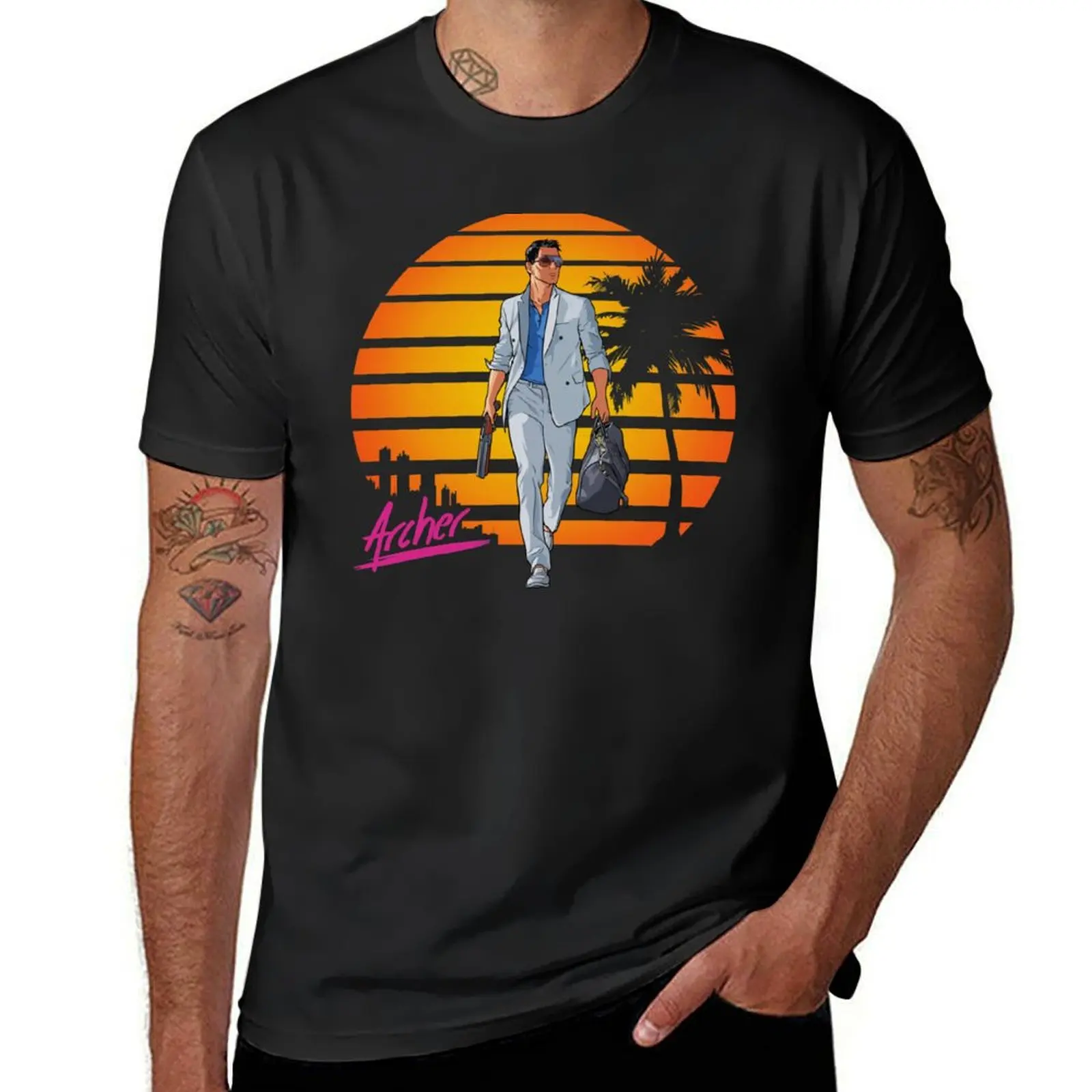 

Archer Vice T-Shirt summer tops quick drying plus sizes oversized fitted t shirts for men