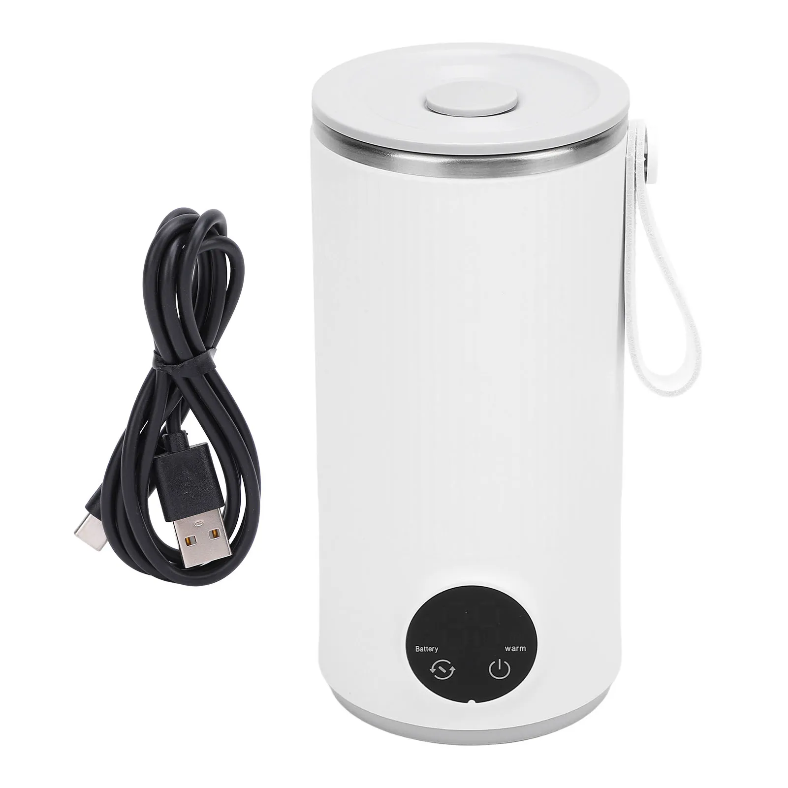 Travel Electric Kettle Cordless Rechargeable 400ML 55°C Stainless Steel Travel Hot Water Boiler for Milk Travel Electric Kettle