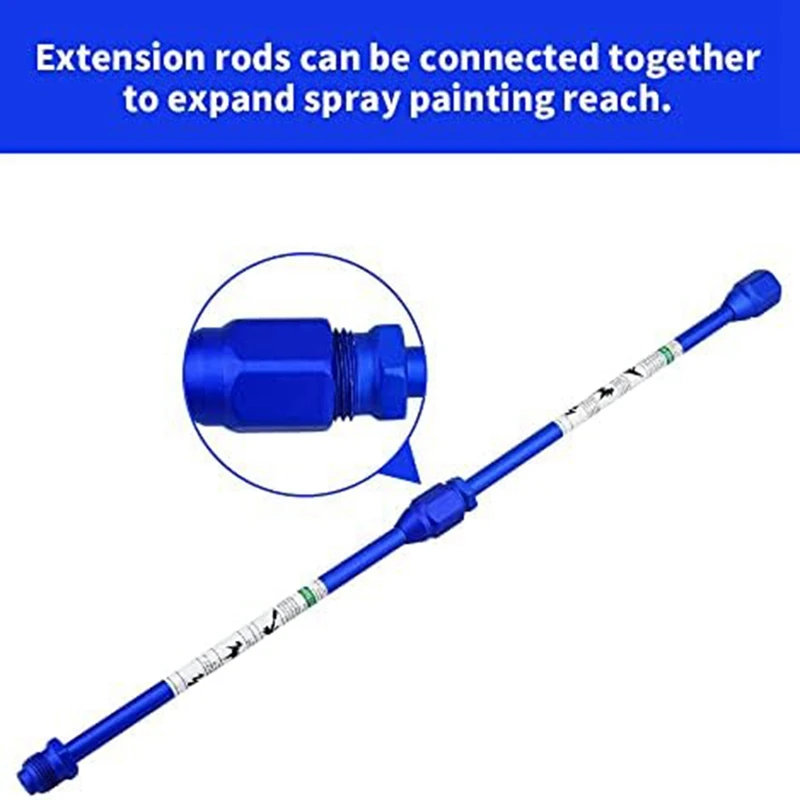 ABSF 12 Inch (30 Cm) Spray Extension Rod+517 Nozzle+Nozzle Tip Protective Cover Replacement G7/8-14 For Airless Spraygun