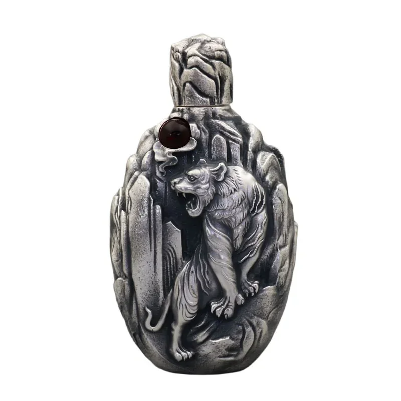 Sterling silver wine set, full silver 999 Huhu Shengwei portable outdoor home Baijiu wine glass