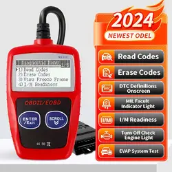 Car OBD2 Scanner Diagnostic Tool Code Reader, Car Voltage Tester Engine Fault Code Scanner, Charging Tester Diagnostic Tool Ms