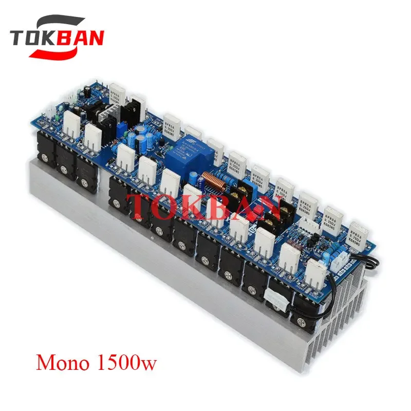 Tokban V24 1500w Mono Power Amplifier Board High Power Toshiba Transistor 5200 1943 Professional Stage HIFI Amplifier Board