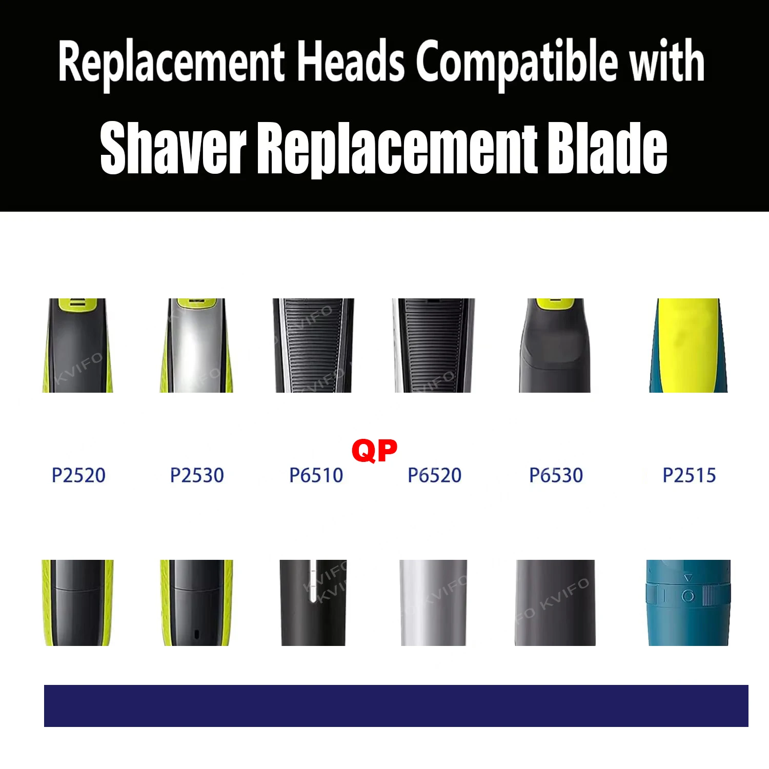 Kit de repuesto para afeitadora eléctrica OneBlade Compatible con QP2520 QP2530 QP2630 QP6510 QP6520 QP2523 - Nuevo modelo