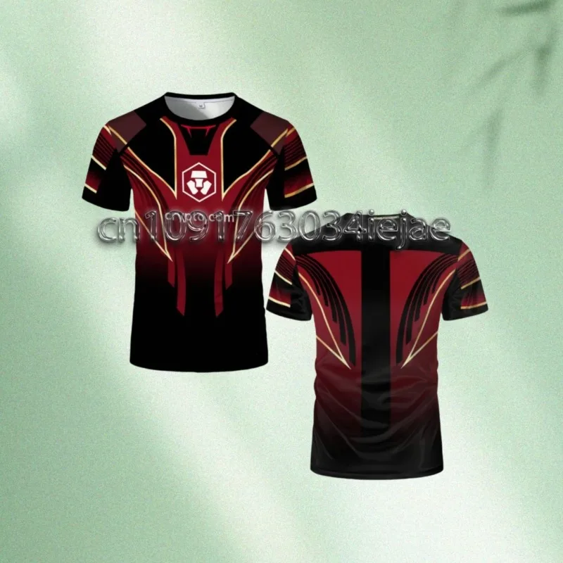 

MOTO-Summer Fighting Competition Fans 3D Printed Sports Breathable Sweat Wicking Daily Comfortable T-shirt Short Sleeved Top