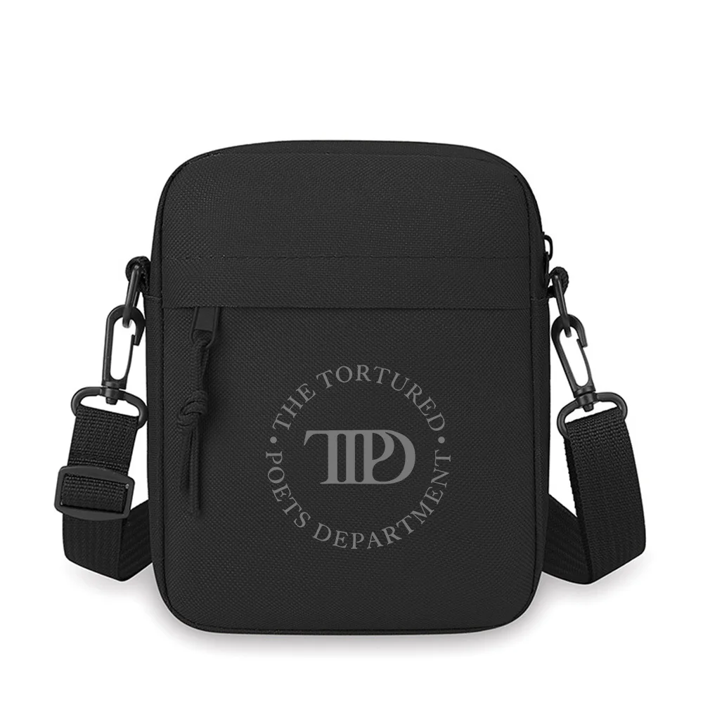 Circle,,initial letters,design,shape. Men Crossbody Bag Single Shoulder Women Cartoon Anime Film Printing Design Unisex