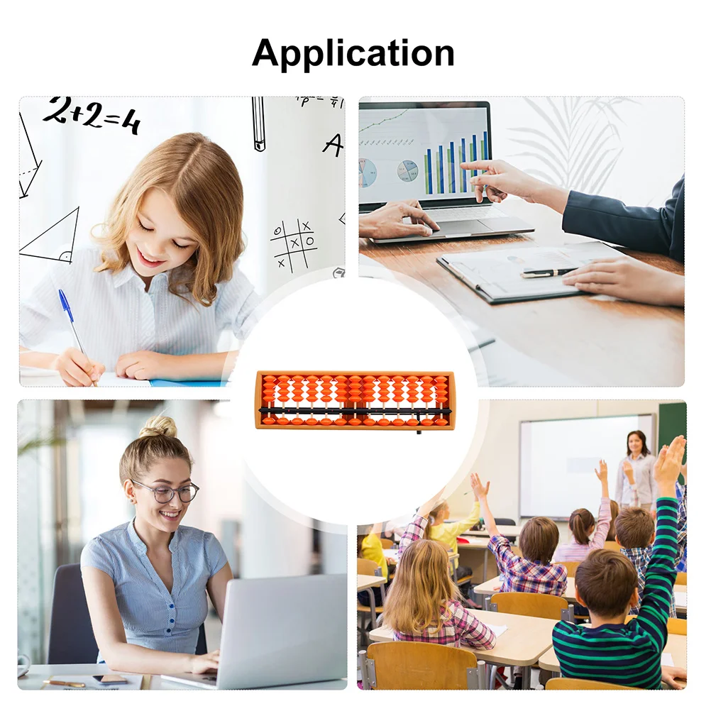伝統的なそろばんそろばんポータブル教育子供数学ツール Abs 中国語カウントおもちゃ用
