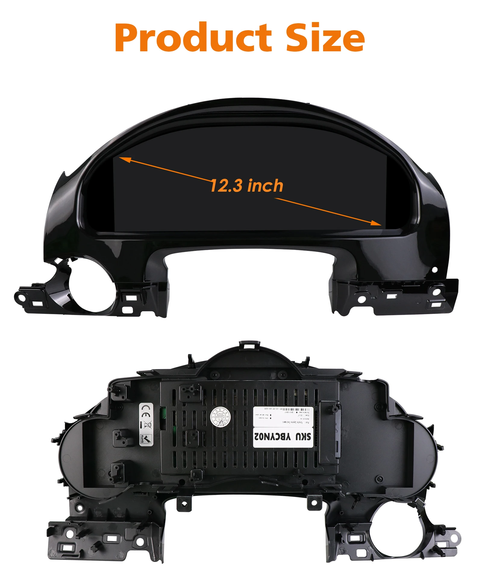 Hizpo 12,3-Zoll Digitales Auto-Instrumentencluster für Porsche Cayenne 2011 - 2017 LCD-Armaturenbrett Virtuelles Cockpit CarPlay Android Auto – Detail 8