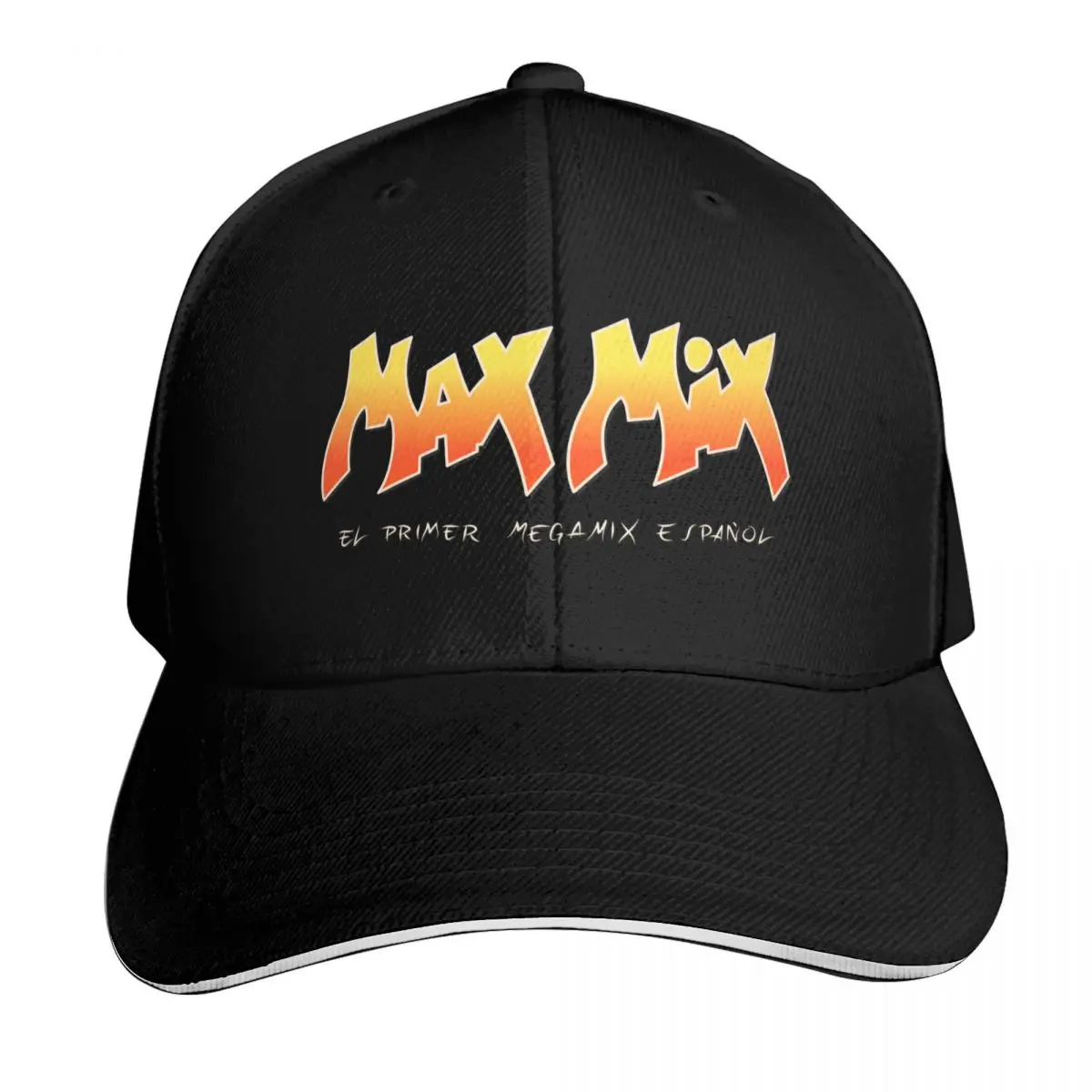 Max Mix - Max Music - Side Baseball Cap Six Panel Structured Crown Sun Protection UPF 50+ Breathable Mesh Back