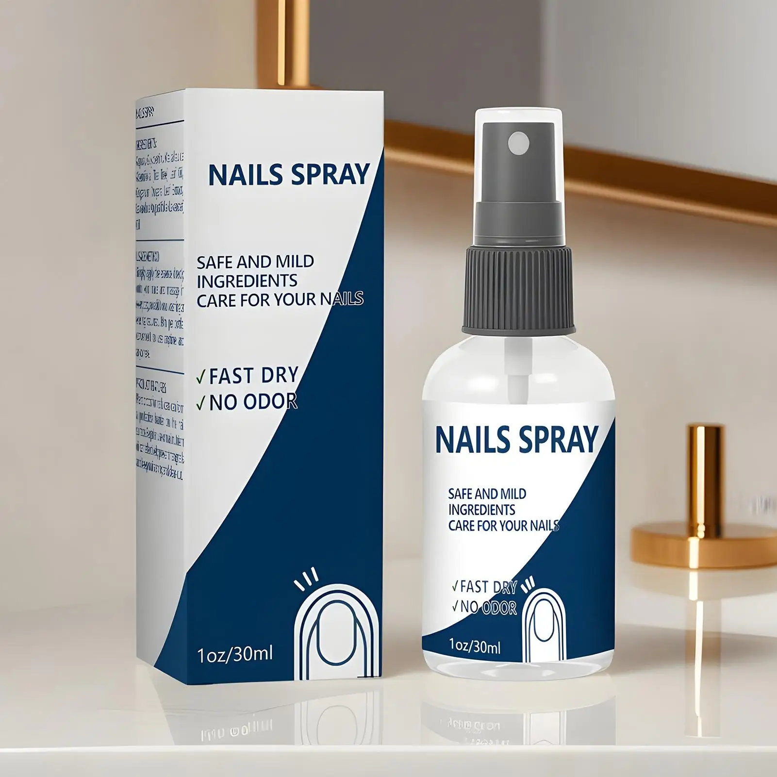 Nail Strengthener Spray - Long-Lasting Renewal Solution for Fingernails & Toenails Care - Nail Nutrition for Women, Girls