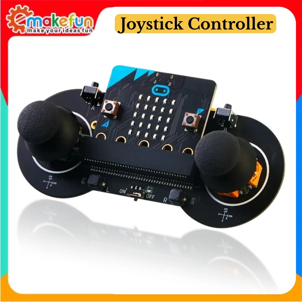 Joystick:bit Programmable Gamepad Dual Joystick + 6 Buttons Buzzer + Vibration Feedback Compatible with micro:bit V1/V2/iot:bit/