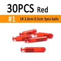 30pcs red size 1
