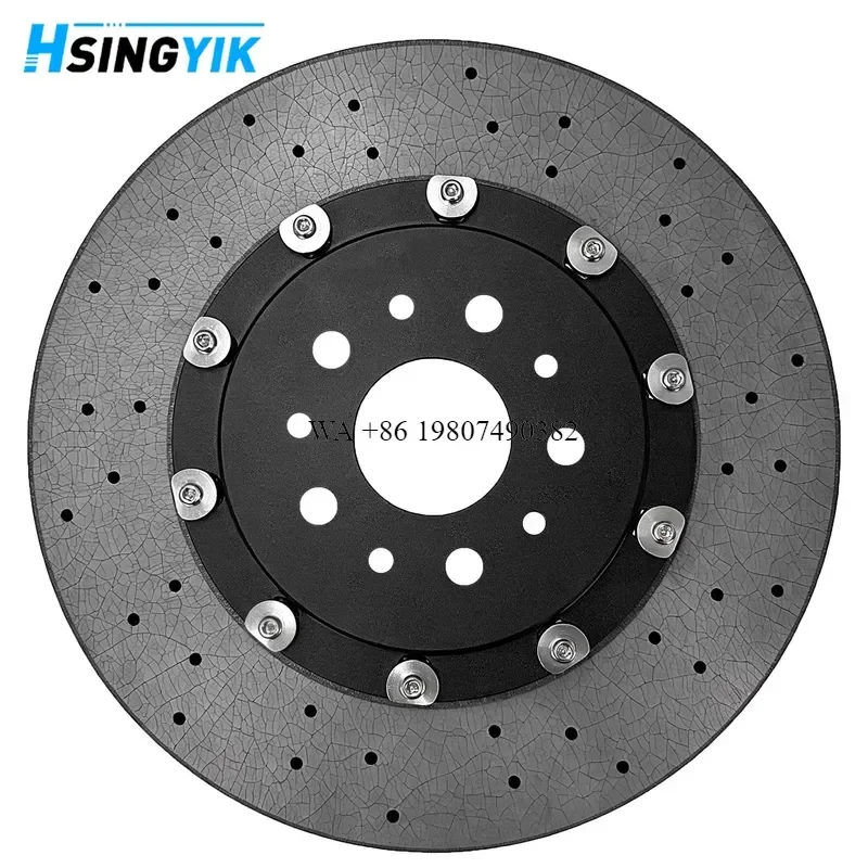 wmwmnu Rear Carbon Ceramic Brake Disc Rotor 319166 for 488 F8 SF90 296 CCB 360X32MM