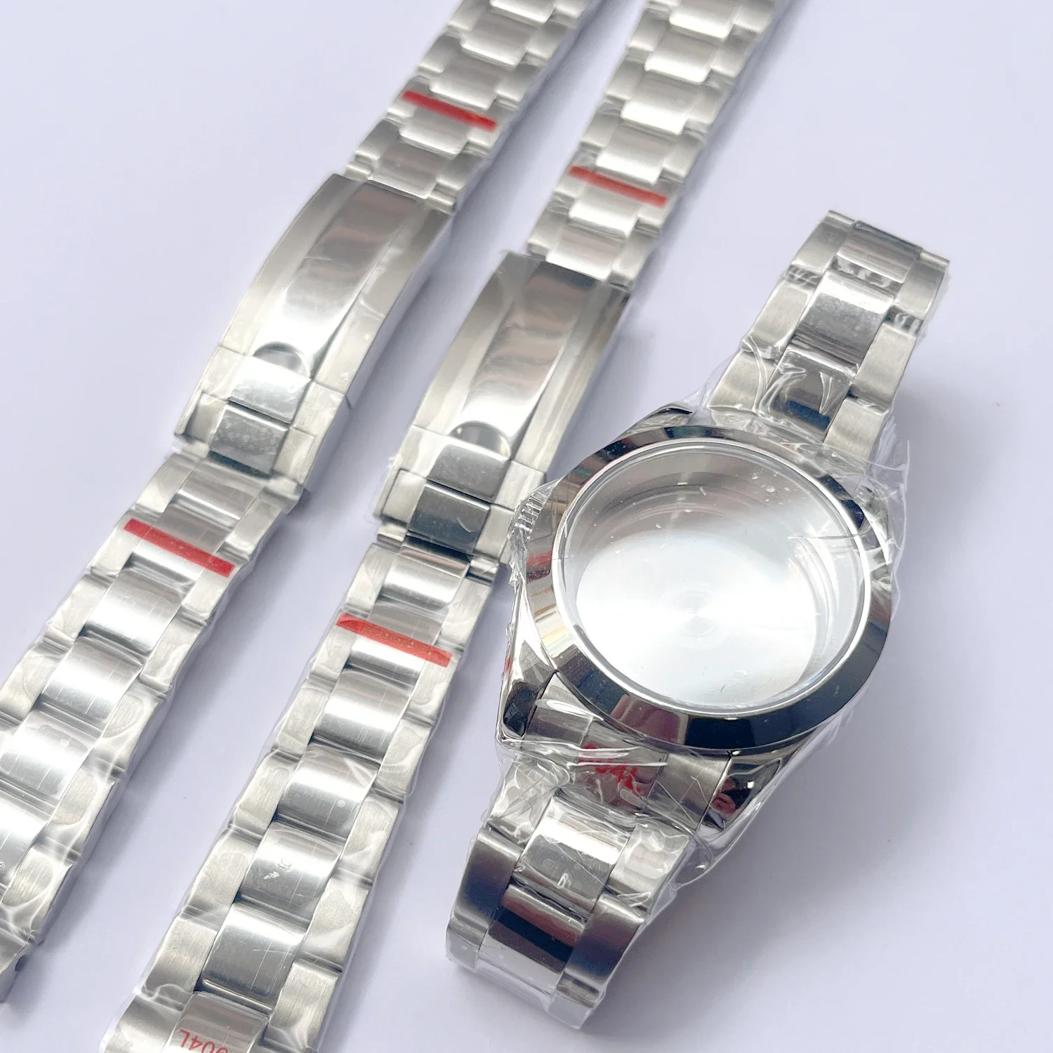 36MM/40MM NH35 Sapphire Crystal Polish Water Resistanst Watch Case For NH34 NH35 NH36 NH38 NH39 NH70 PT5000 ETA2824 Movement