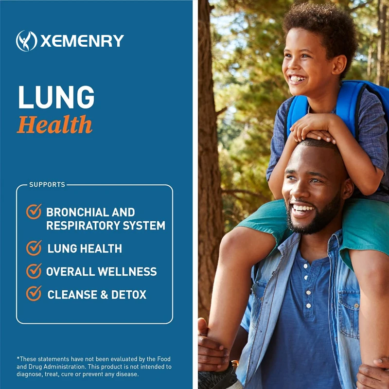 Lung Support Supplement - Lung Cleansing and Detoxifying Formula for Bronchial and Respiratory Systems