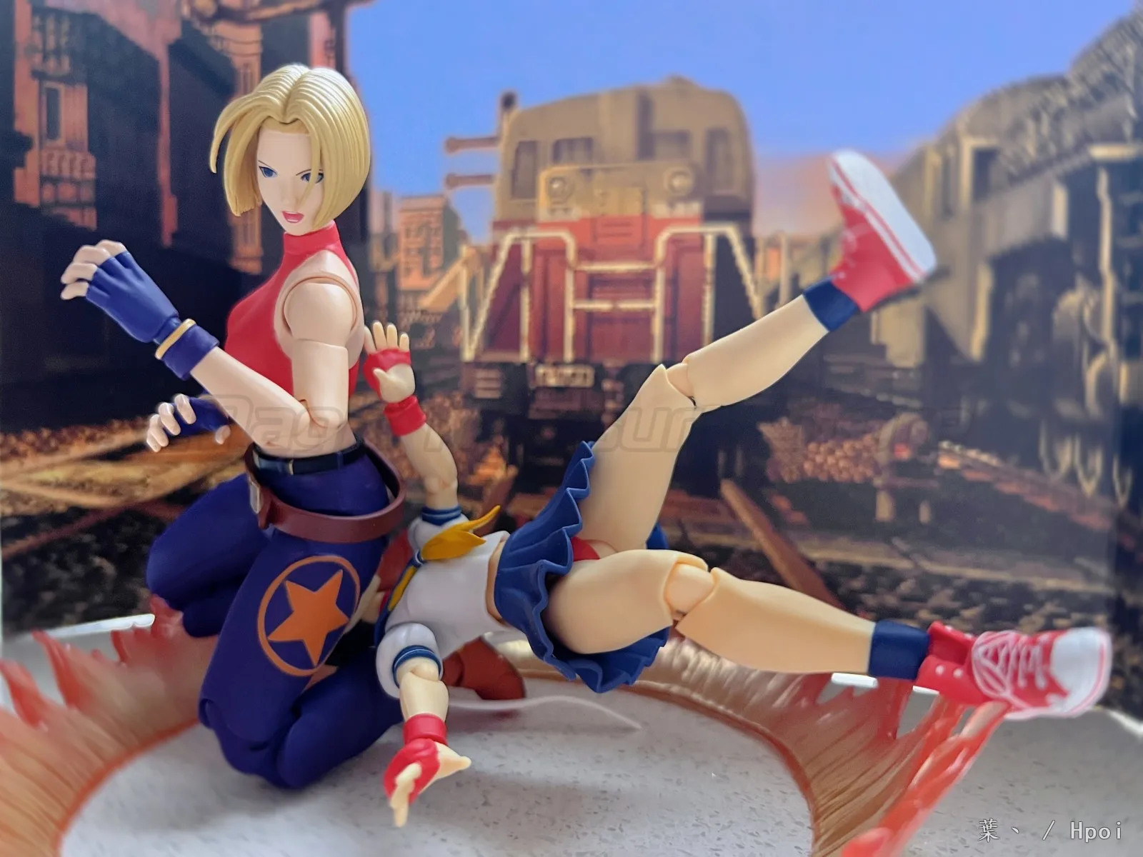 

【MT】In Stock Original Storm Collectibles THE KING OF FIGHTERS '98 ULTIMATE MATCH Blue Mary Action Figure Model Toy Gifts