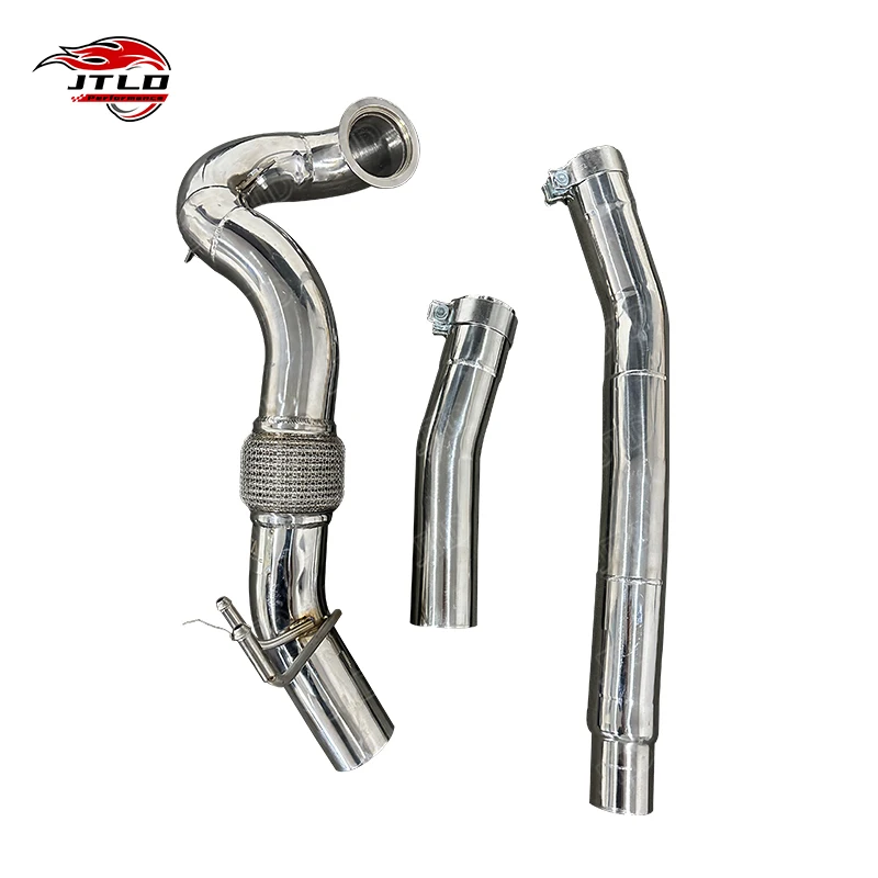 For 2016 Audi TT MK3 2.0 TFSI High Performance Downpipe Polished Stainless Steel Exhaust System