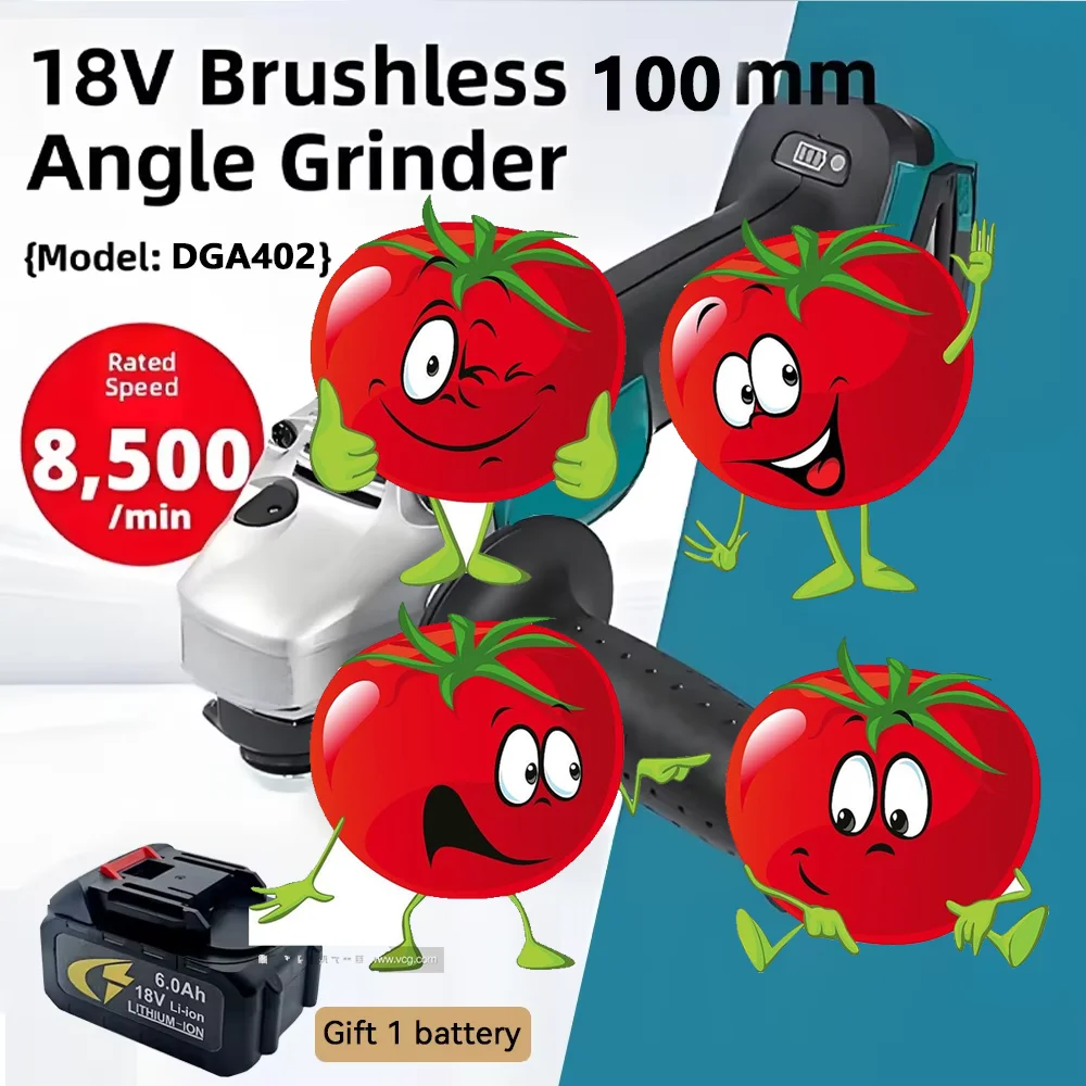 

DGA402 Angle Grinder Rechargeable Multifunctional Four-inch Lithium Battery Cutting Machine Electric Grinder