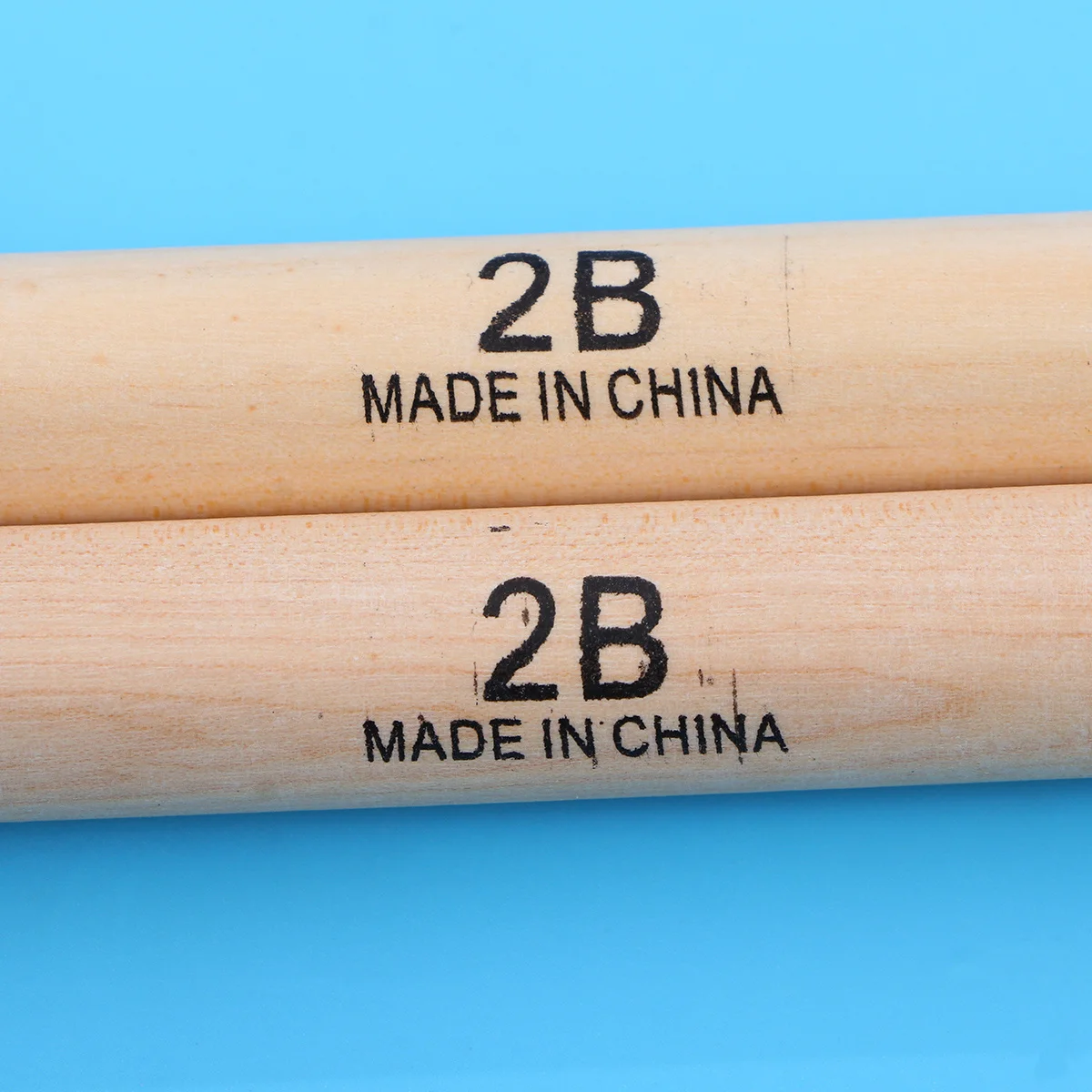 

43Cm Wooden Drumsticks Wood Color Durable Shock Resistant High Density Drum Sticks For Fuller Sound Performance