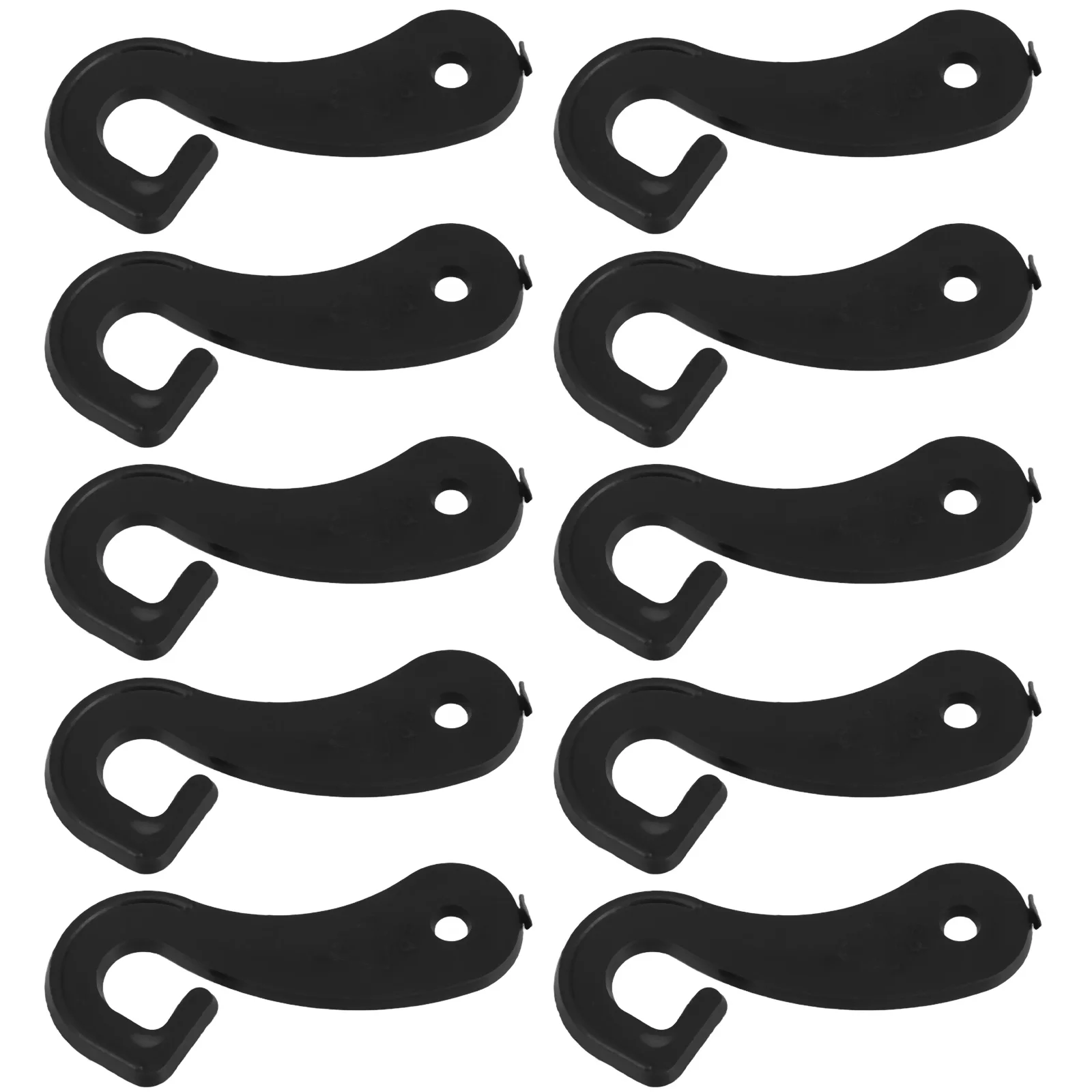 

100pcs Plastic Hooks Sock Display Hanger Heavy Duty Organizer Multifunctional Storage Retail Hook Accessories Semitransparent