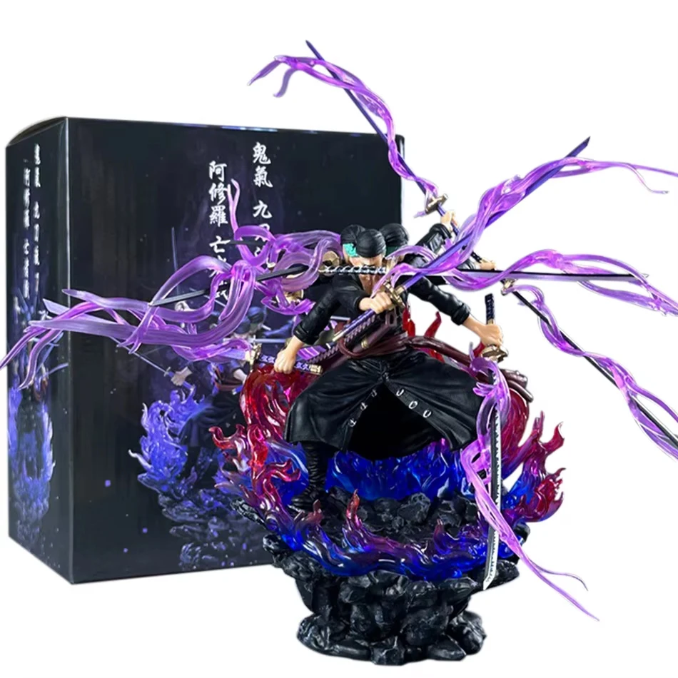 

15cm One Piece Anime Small Ghost Island Asura Three Headed Six Armed Nine Knife Flow Solon One Piece Solon Battle PVC Handmade