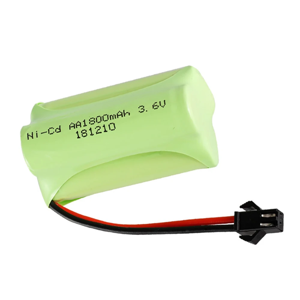 3.6v 1800mah Ni-Cd Battery For Rc Toys Cars Tanks Trucks Robots Guns Boats AA 3.6v Rechargeable Ni-Cd Battery Pack