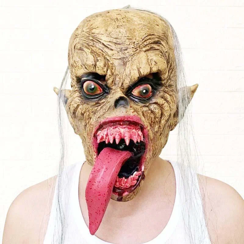 

Halloween Horror Latex Mask Zombie Full Face Mask Masquerade Cosplay Mascara Party Carnival Ghost Face Masque Funny Mask for Men