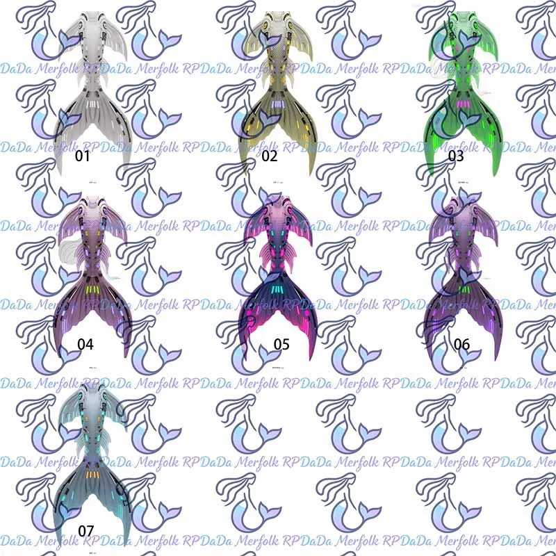 새로운 아쿠아리움 롤플레이 인어 꼬리 꿈같은 비늘 튤 디자인 판타지 인어 꼬리 의상 아쿠아리움 롤플레이용