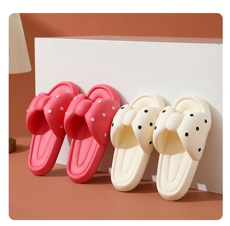 Slippers Home flip flops Bow tie women shoes Platform Cloud Summer Beach Non Slip house Men Male Ladies Cartoon cute 2024 new