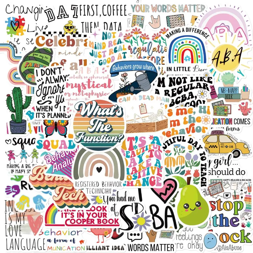 50pcs Cartoon niedlich aba Persönlichkeit Graffiti kreative Aufkleber Spielzeug Skateboard Gitarre Telefon Computer Kühlschrank Schreibtisch Aufkleber