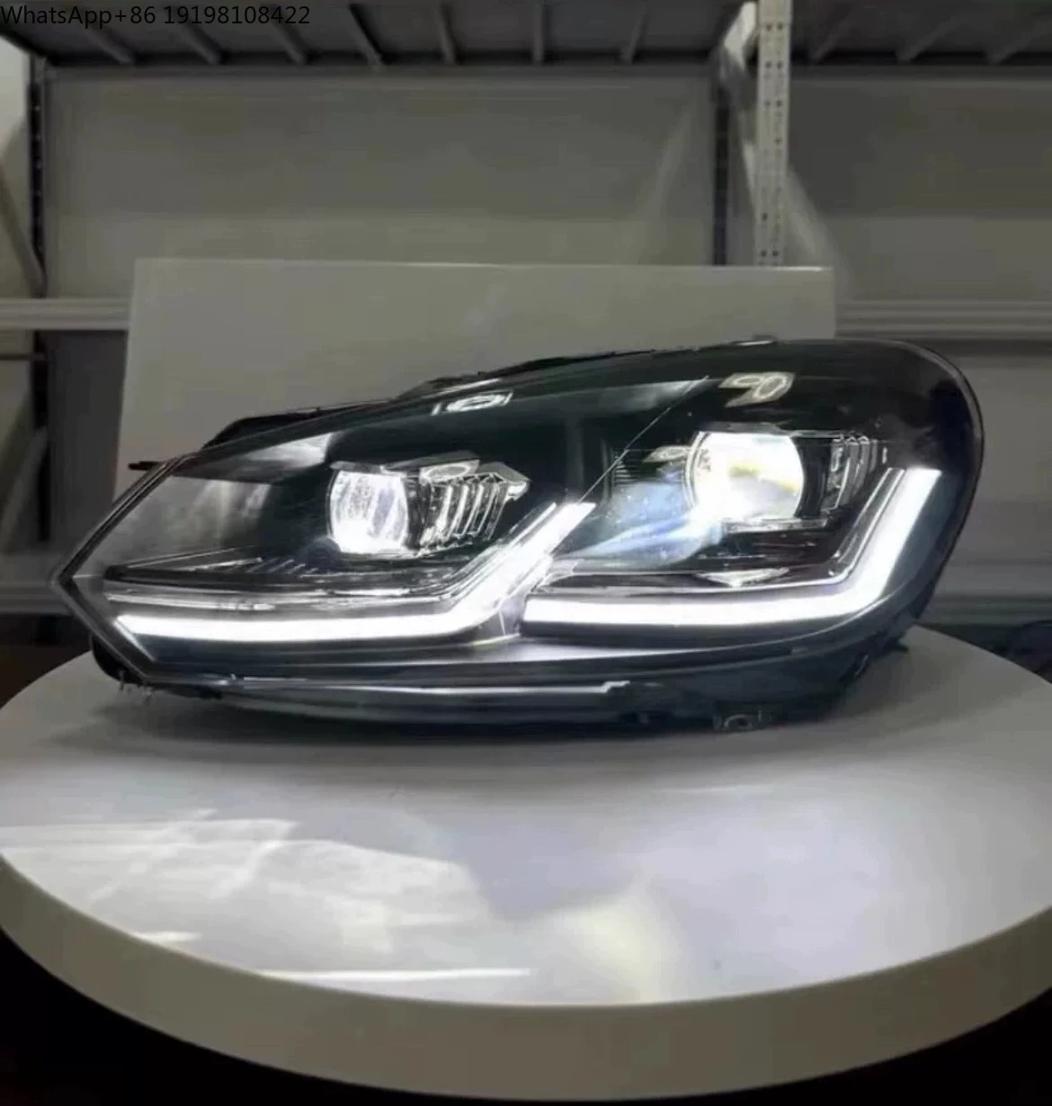 

Новая улучшенная сборка фар 12В с дневными ходовыми огнями «Демонический глаз» для Volkswagen Golf 6 GTI 2008-2012