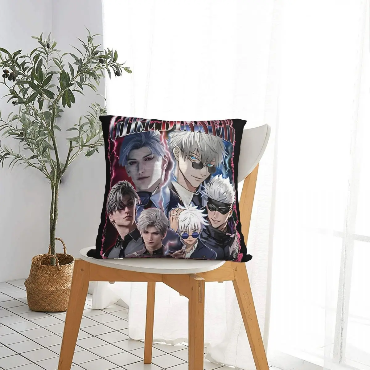 Gojo Sylus Girl Dinner Pillow Case Love and Deepspace Cushion Covers Customized Decorative Throw Pillow Case Cover for Home