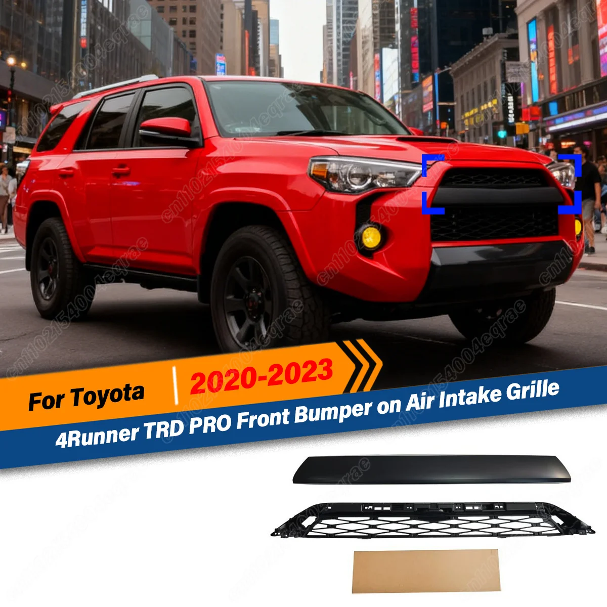 

For Toyota 4Runner TRD PRO 2020 2021 2022 2023 Front Bumper on Air Intake Grille Mesh Cover Radiator Grills Car Accessories