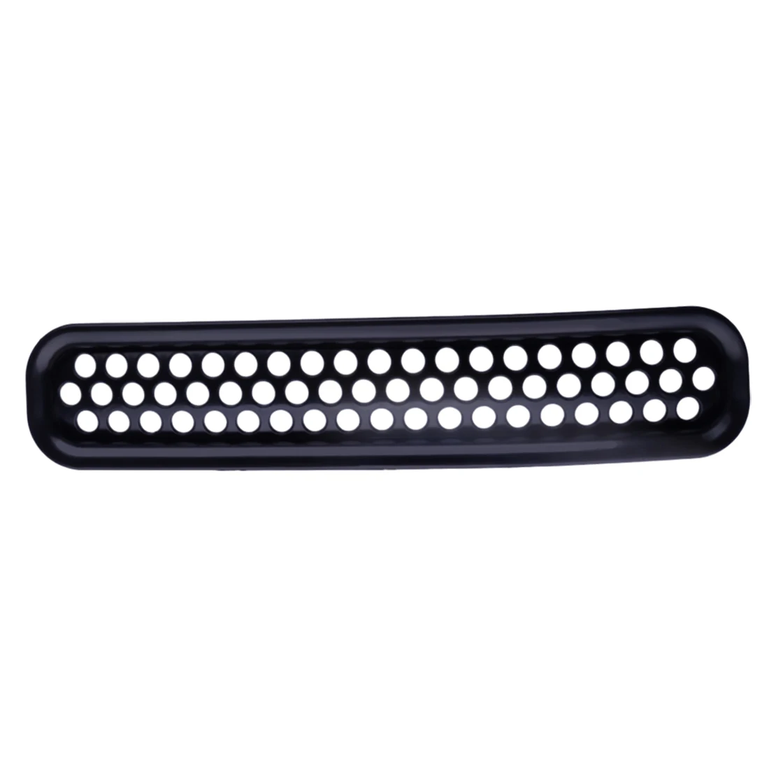 Cubierta de rejilla de parachoques delantero, embellecedor de inserción, protector de malla, color negro, para Jeep Wrangler TJ 1997-2001 2002 2003 2004 2005 2006, 1 Juego