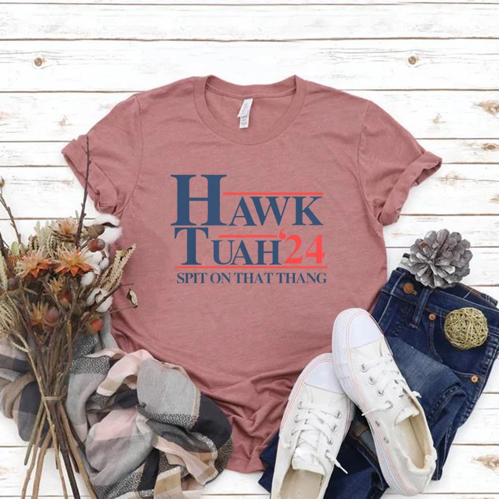 Hawk Tuah Tshirt Spit on That Thing Girl T Shirts Hawk Tuah Spit on That Thang 2024 Tshirts Women Clothing Funny Streetwear Tops