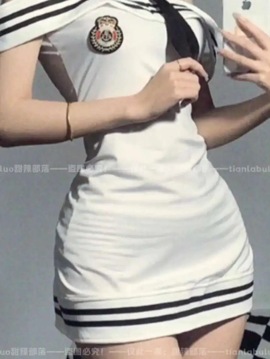 Bielizna Gomeng seksowna seksowna bez ramiączek czysty pasek pożądania kusząca stewardesa granatowy mundur bez zdejmowania elegancka sukienka śliczna KCC5