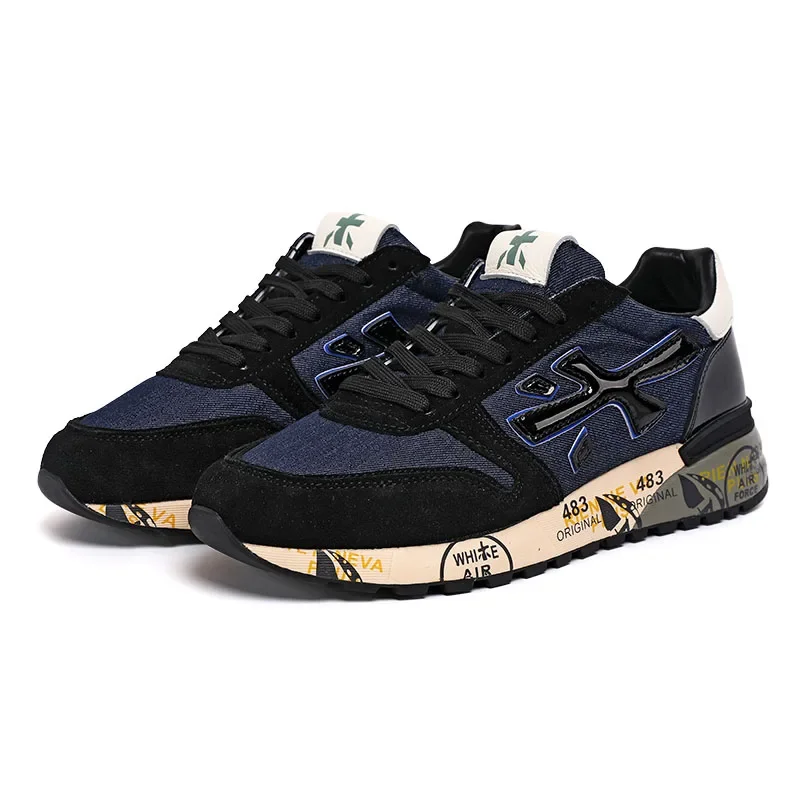 PREMIATA Men's Sneakers SS24 New Casual and Sports Luxury Design Breathable Waterproof Multi-color Element Trend Shoes for Men