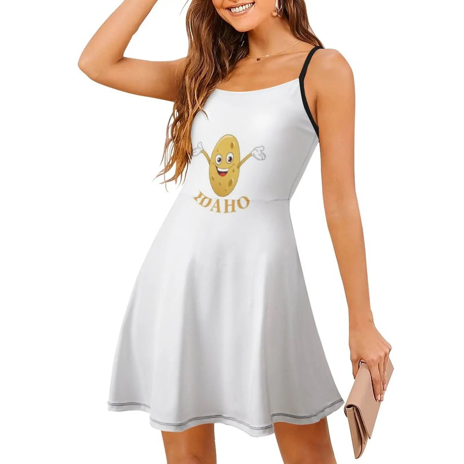 فستان Idaho The Gem State Preppy Style قصير للنساء على شكل حرف a فضفاض مناسب فستان يوم غير رسمي Idaho The Gem State Idaho State State #3