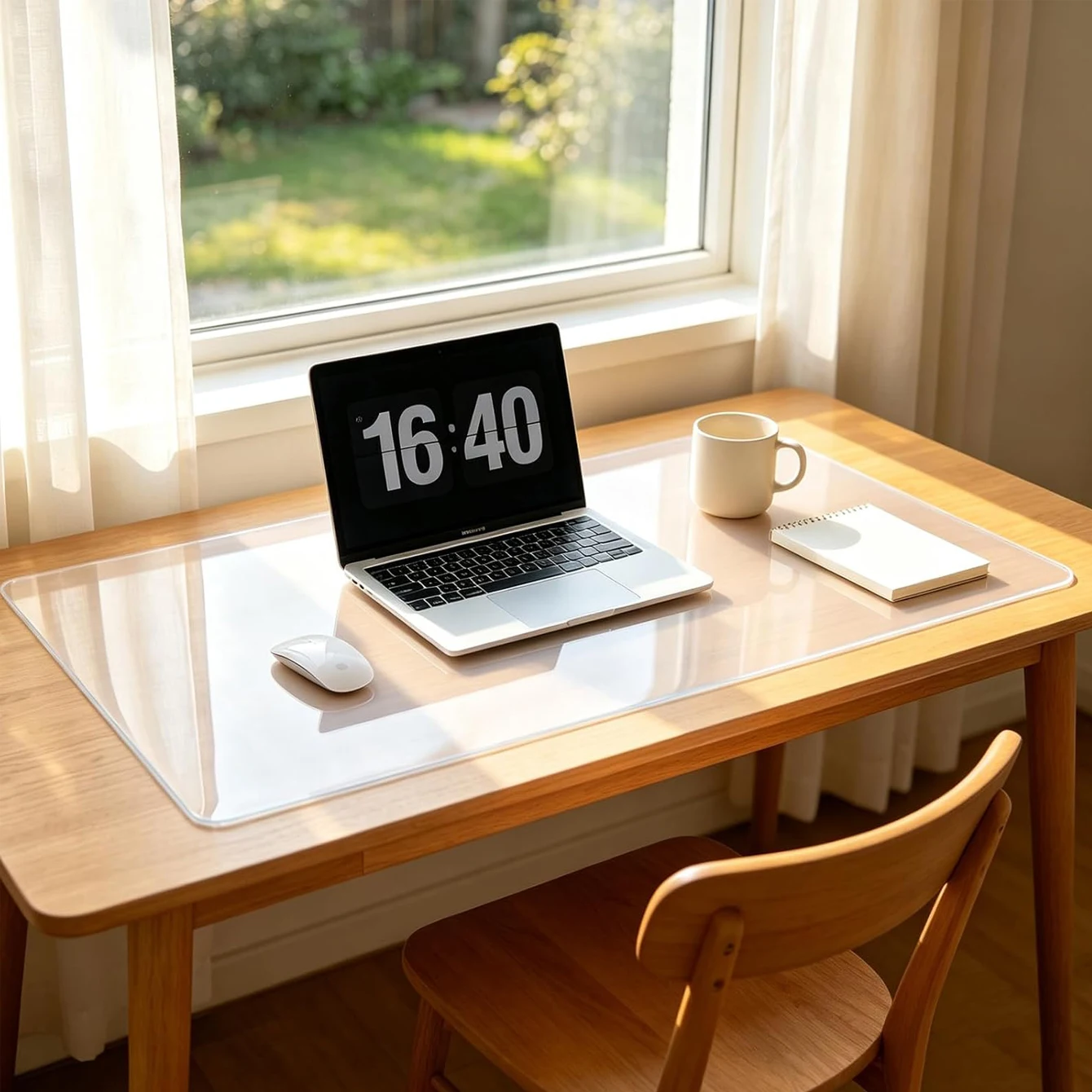 Multiple Sizes Transparent Desktop Pad PVC Crystal Protection Dining Pad Clear Desk Mat for Office And Home