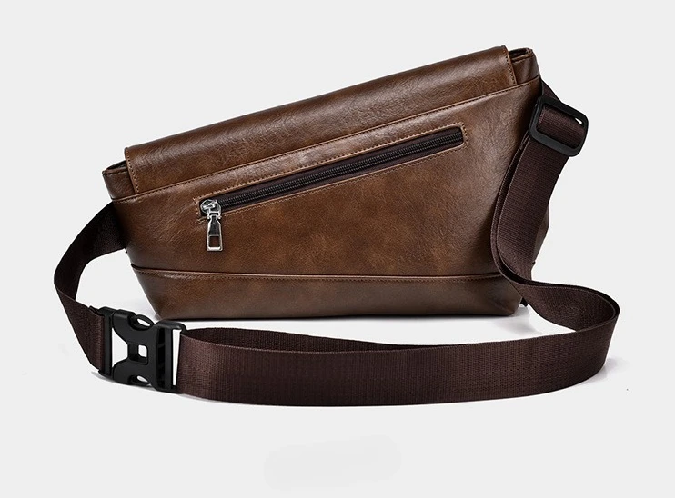 New Men's Crossbody Bag, Casual and Fashionable Shoulder Bag, Waterproof Messenger Bag, Large Capacity and Simple Crossbody Bag